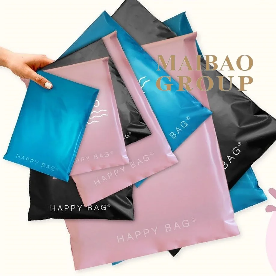 Самоклеящиеся пластиковые полиэтиленовые почтовые пакеты с индивидуальным логотипом, биоразлагаемые, экологически чистые, транспортировочные пакеты для одежды/одежды