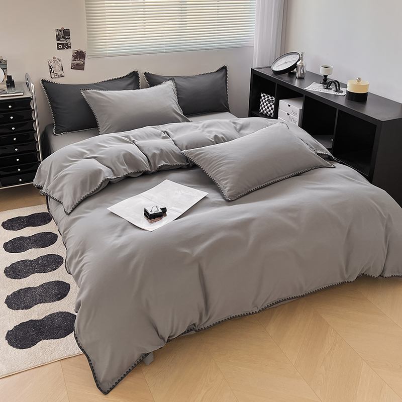 Queen Size 4 Pieces Πολυτελές μαλακό σετ κρεβατιού για όλες τις εποχές Σετ κλινοσκεπασμάτων Σεντόνια Μαξιλαροθήκες και σαμαράκια