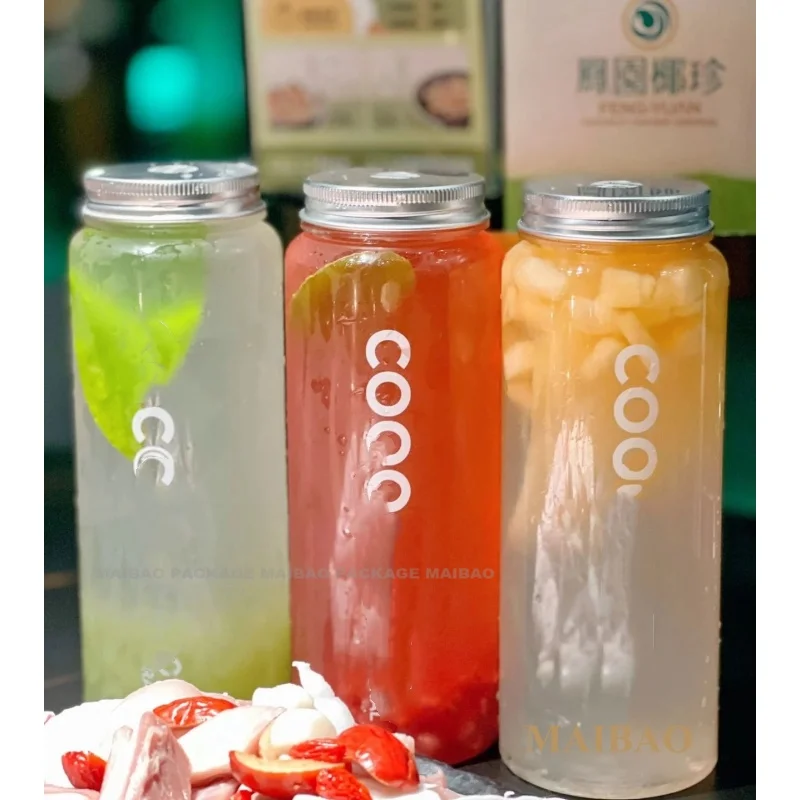 Прозрачные банки для домашних животных, заводские индивидуальные пищевые пластиковые пустые бутылки для хранения молока и фруктового сока