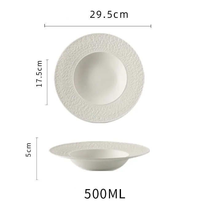 Wholesale Ceramic Plates Straw Hat Deep Dishes Bowls and Plates Sets for Dinnerware Hot Sale Dinnerware Set