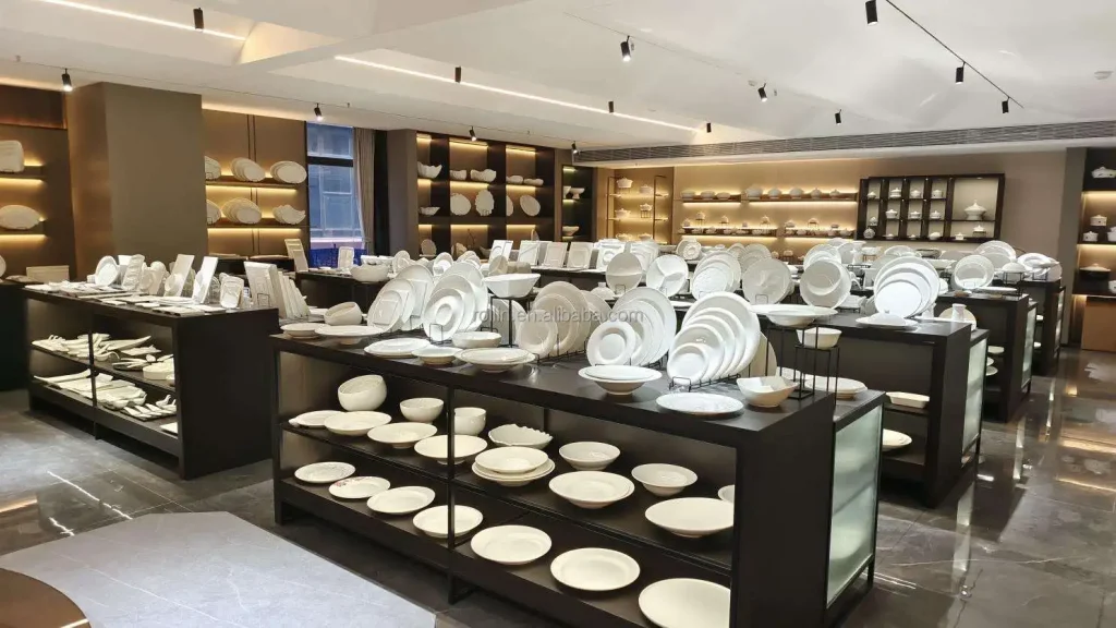 Оптовая продажа фарфоровых тарелок в западном стиле, белый фарфор, керамическая белая круглая обеденная тарелка, посуда для ресторана