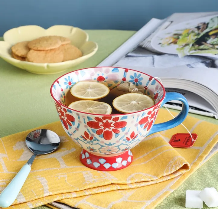 Bulk Manufacturer Hot Selling Elegant Design Japanese Retro Gift Ceramic Cup