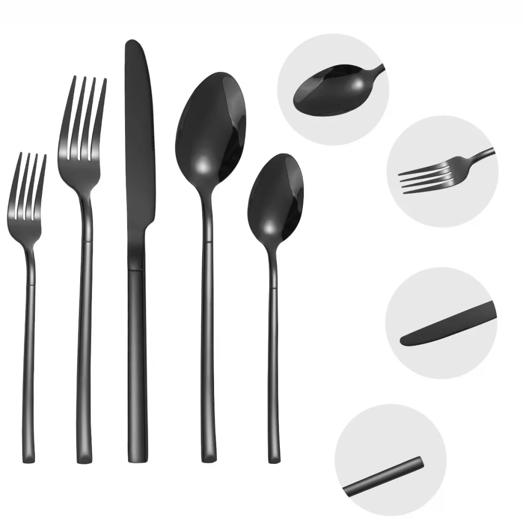 Доступный набор столовых приборов из нержавеющей стали с роскошной подарочной коробкой, набор вилок, ложек, ножей