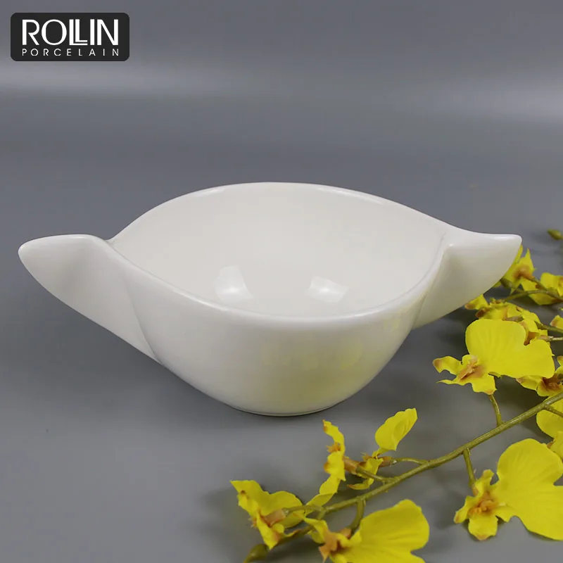 Оптовая продажа фарфоровой/керамической суповой миски с ручкой