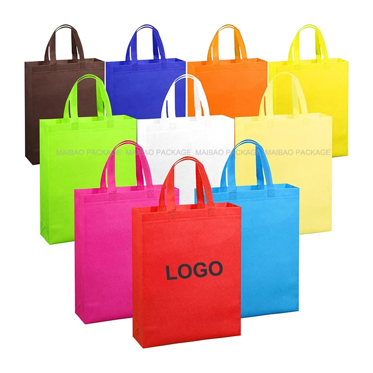 Напечатанные на заказ переработанные нетканые сумки-тоут Bolsas Биоразлагаемые нетканые сумки Экологичная розничная многоразовая сумка для покупок