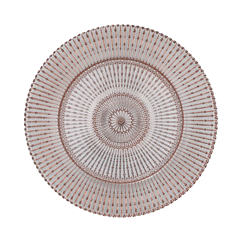 Декоративная тарелка, зарядное устройство, синее и прозрачное зарядное устройство, набор столовых приборов, свадебное украшение, тарелка для дома и кухни