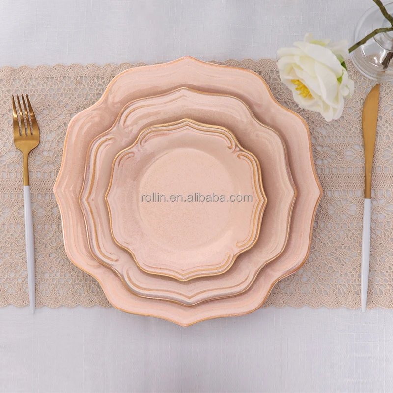 Дизайнерский обеденный сервиз Наборы столовой посуды оптом Другая посуда Рестораны Фарфоровый набор посуды на 12 человек