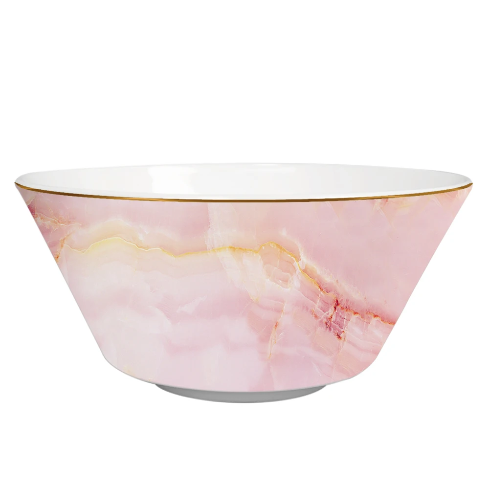 Оптовая продажа, розовый рождественский ужин, десерт, наборы тарелок для торта, керамические украшения дома, набор столовой посуды из костяного фарфора