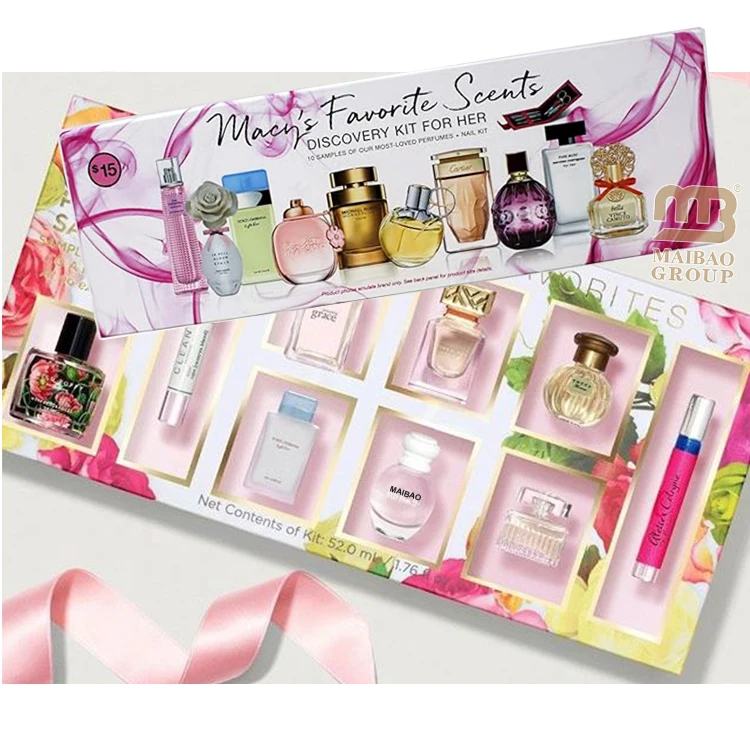 Оптовая продажа, мини-набор парфюмерии, роскошная коробка премиум-класса, 10 мл, 30 мл, флакон духов с коробкой, индивидуальный парфюмерный набор, образец крышки, подарочная бумажная коробка