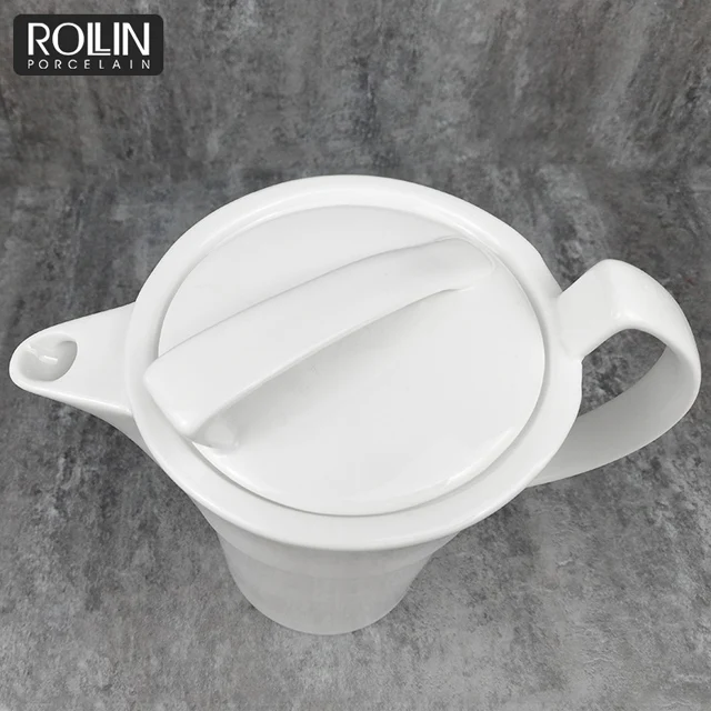 Высокое качество столовая посуда керамический белый фарфор керамический кофейный сервиз горшок чайные горшки кофейный сервиз
