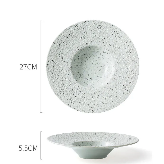 Wholesale Luxury European-Style White Dinner Plates Sustainable Ceramic Dinnerware Set Eco-Friendly for Weddings and Parties