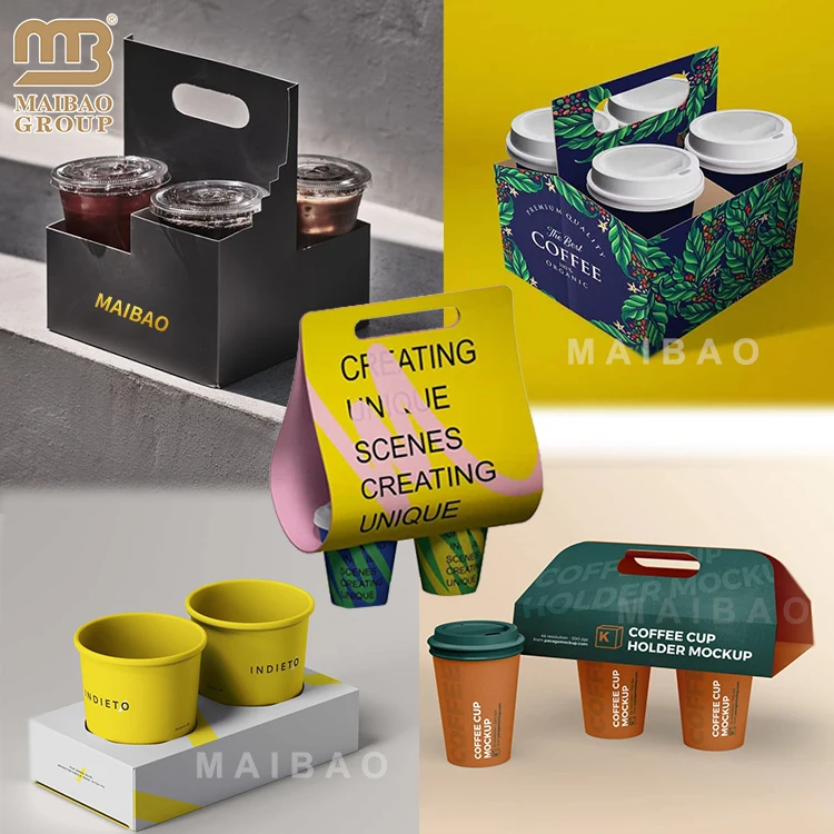 Изготовленный на заказ пустой веер из полиэтиленовой бумаги с необычным тиснением и принтом для бумажного стаканчика 7 унций 8 унций биоразлагаемая пульсирующая крафт-кофейная чашка с крышкой