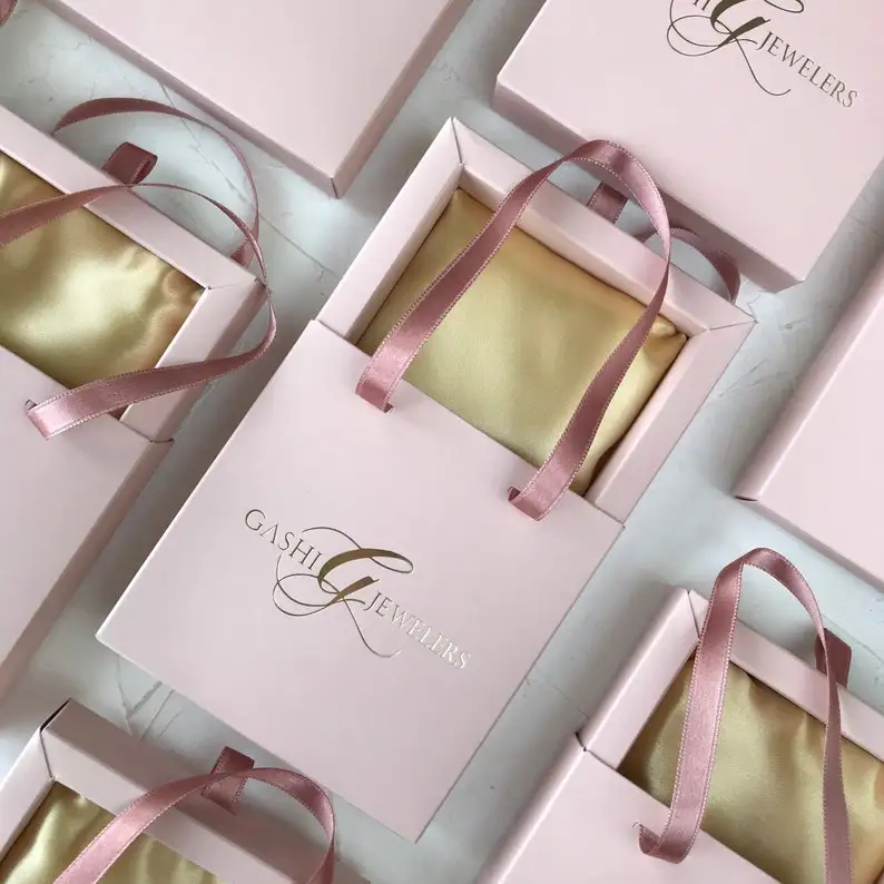 Роскошная зеленая лента с принтом на заказ, косметическая подарочная упаковка, бумажный пакет для наращивания волос, бумажный пакет для парика, бумажные пакеты на заказ для парика