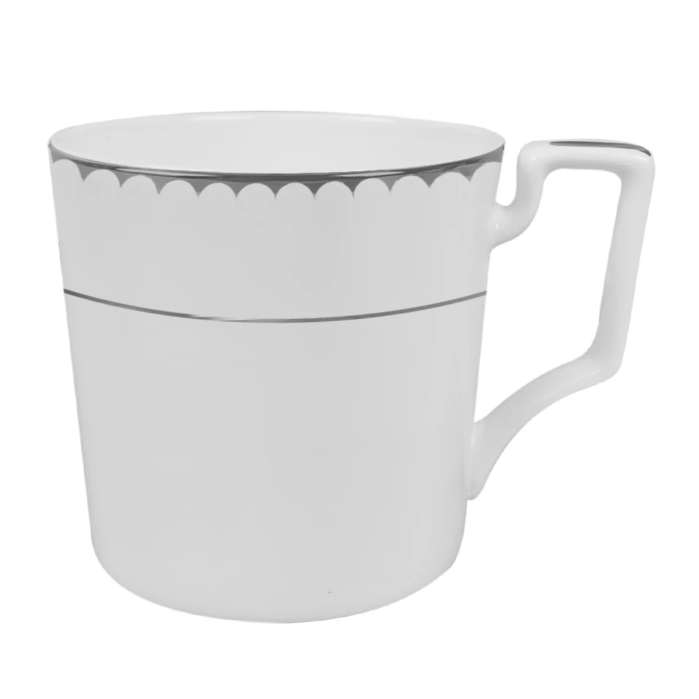 Оптовая продажа фарфора с серебряной оправой, белая праздничная посуда ручной работы из костяного фарфора, свадебные зарядные тарелки