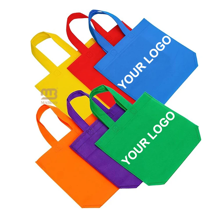 Напечатанные на заказ переработанные нетканые сумки-тоут Bolsas Биоразлагаемые нетканые сумки Экологичная розничная многоразовая сумка для покупок