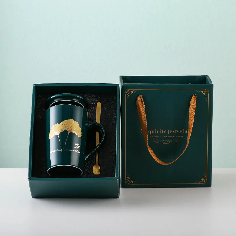 European and American Luxury Nordic Style British Gift Afternoon Tea Set Ceramic Home Office Coffee Cup Mug