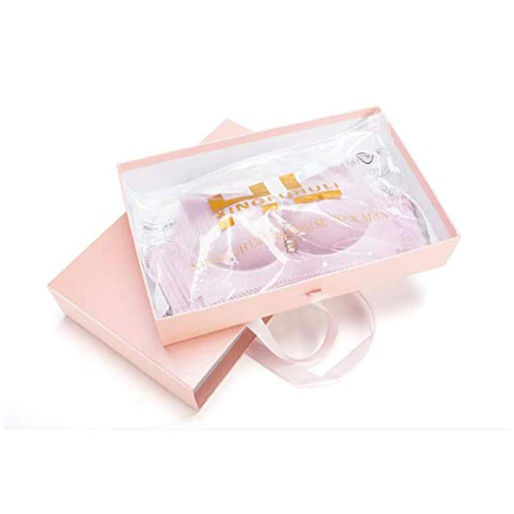 Пользовательская печать логотипа Роскошный бренд Мужская одежда Футболка Упаковка Коробка для доставки Женский сексуальный бюстгальтер Упаковочные бумажные коробки для нижнего белья