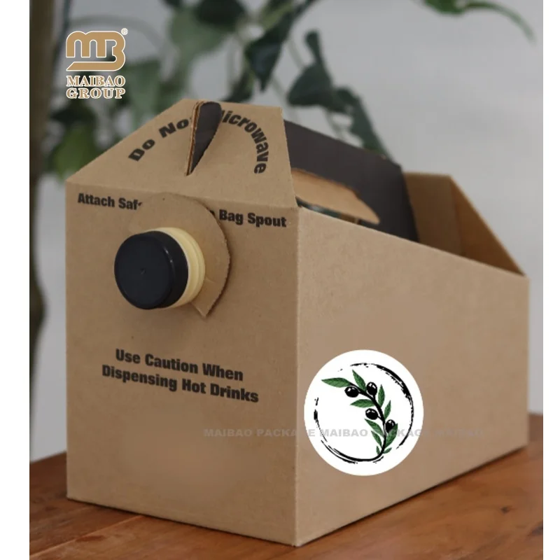 Оптовая продажа, напечатанный на заказ логотип, 2л/3л/5л, прочный гофрированный контейнер для кофе, одноразовый дозатор кофе, коробка