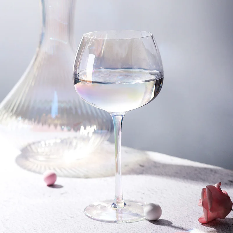 Ребристые бокалы для вина с поддержкой цвета для индивидуальных бокалов для вина, красочные высококачественные оптом