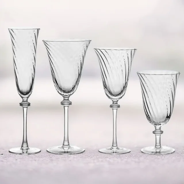 Классические бокалы для шампанского с золотой оправой и вертикальной полоской, бокал для вина, роскошные свадебные бокалы для вина