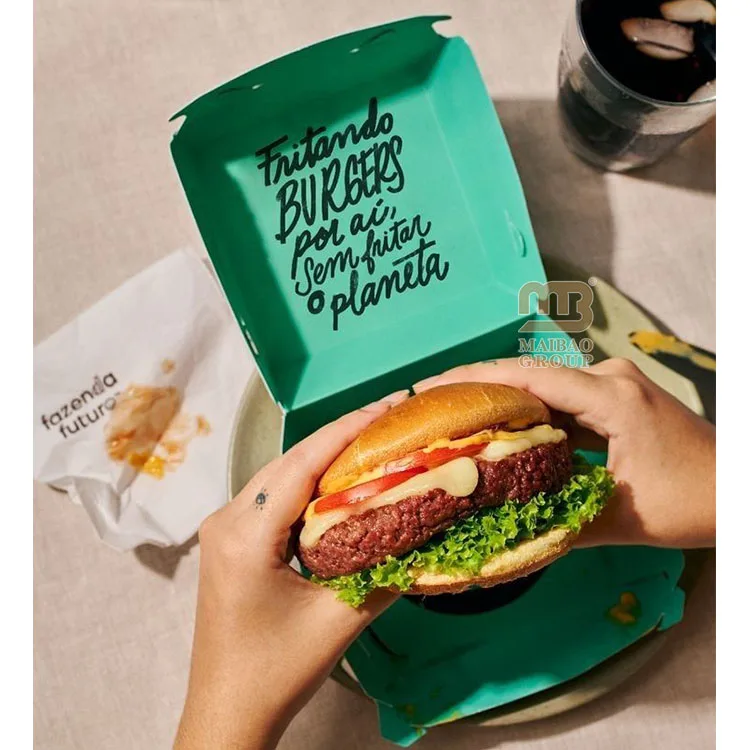 Одноразовый контейнер для еды на вынос, чип для картофеля фри, коробка для хот-догов, фаст-фуд, упаковка для гамбургеров с жареной курицей, коробка для гамбургеров