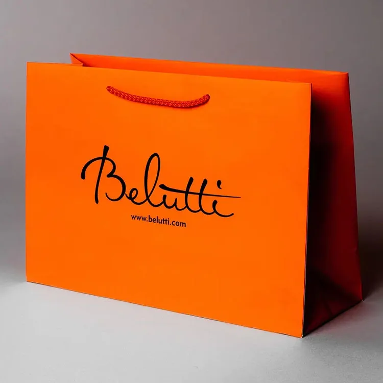 Индивидуальная роскошная торговая бумажная пакетная сумка по подарочной упаковке с логотипом