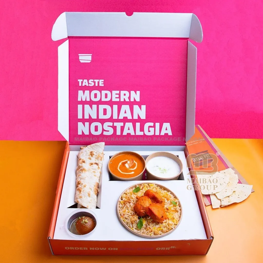 Куриный наггетс на вынос, картофель фри, упаковка для шаурмы, коробка для картофеля фри, бирьяни, риса, одноразовый бумажный контейнер для еды