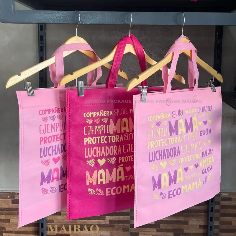 Индивидуальная эко полноцветная ламинированная переработанная многоразовая сумка для покупок из спанбонда для домашних животных с матовой ламинацией, нетканые сумки для покупок из полипропилена