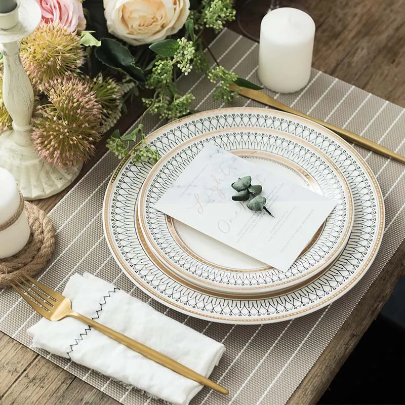 Hot Seller Minimalist Design Ceramic Dinner Coffee Cup Set With Customizable Colorful Handgrip for Parties Hotels Dishes Plates