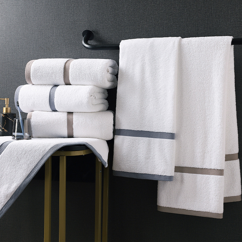 Роскошные полотенца для отеля белого цвета, жаккардовые 100 хлопчатобумажные махровые полотенца для рук, полотенца для лица для ванной комнаты
