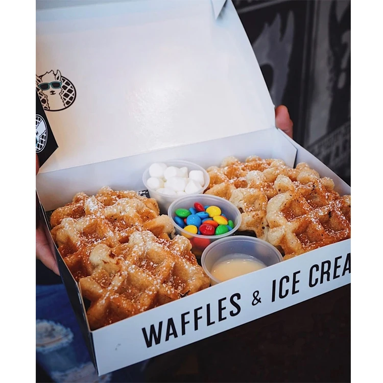 Пользовательский дисплей, подарочная конфета, картонная упаковка, вращающаяся упаковка для закусок, бумажная вафельная коробка