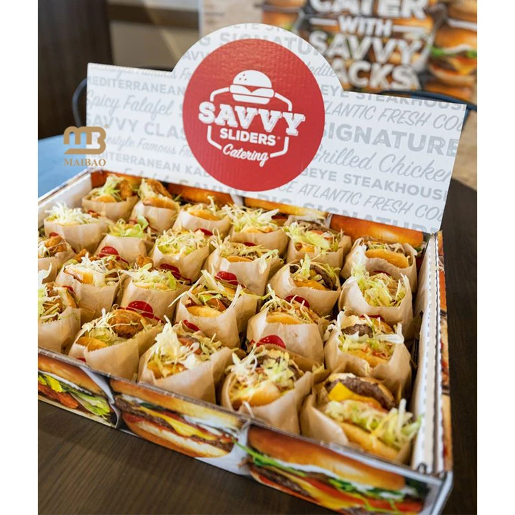 Индивидуальная еда на вынос, бумажная коробка для сэндвичей, гамбургеров, одноразовая упаковка для еды, ланч-боксы на заказ, коробки для шаурмы