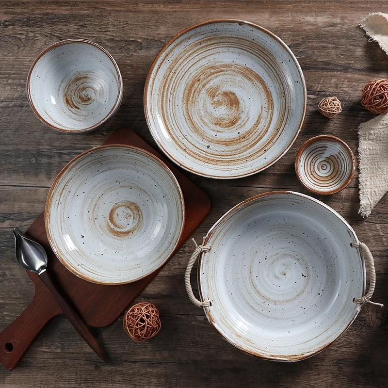 Винтажная чашка чая в китайском стиле, керамическая посуда, прямая кружка, чашка для ресторана