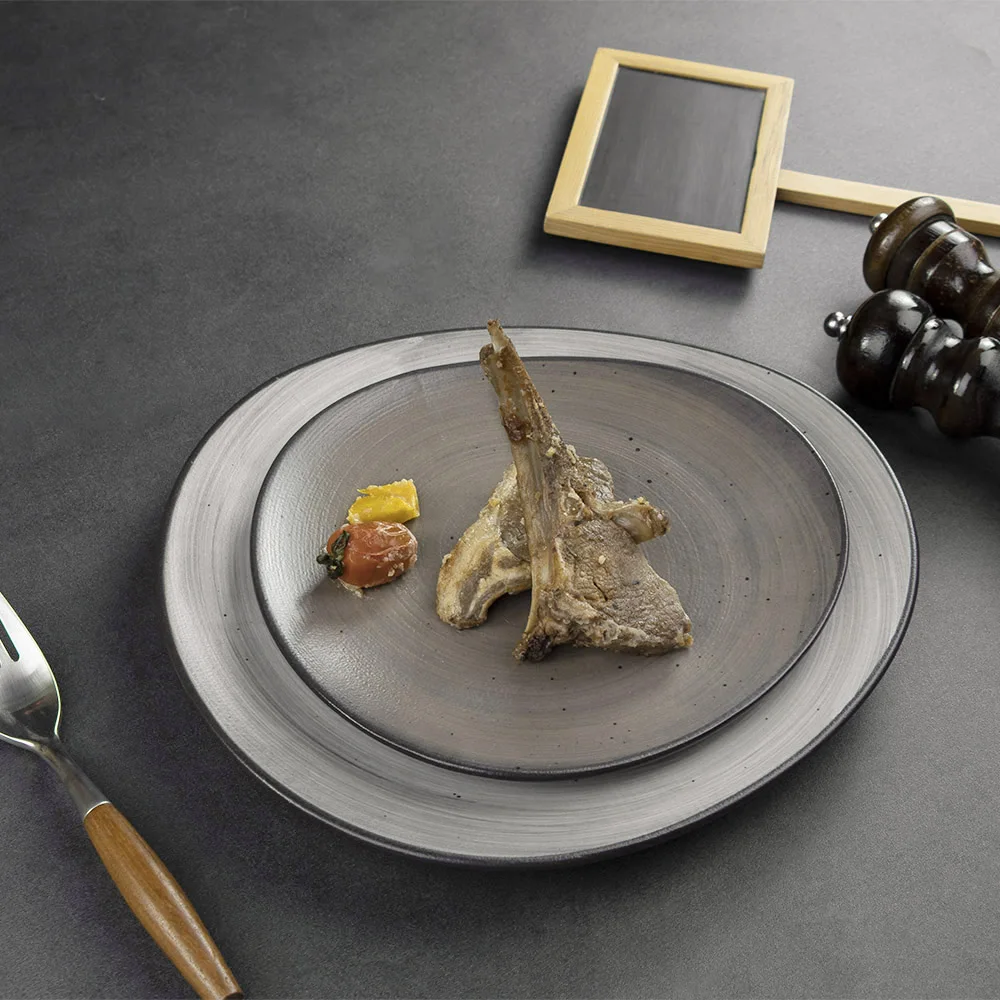 Хорошая цена, нерегулярный набор тарелок, фарфоровые тарелки для общественного питания, роскошная посуда, фарфоровые тарелки для ресторанов и отелей