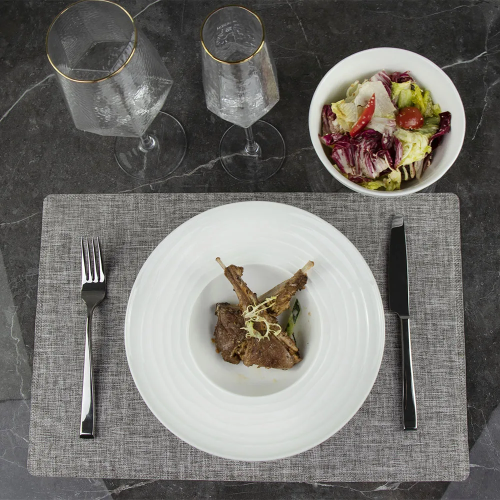 Индивидуальный поставщик, европейская соломенная шляпа, тарелка для супа, элитная керамическая тарелка для ресторана, отеля, ужина