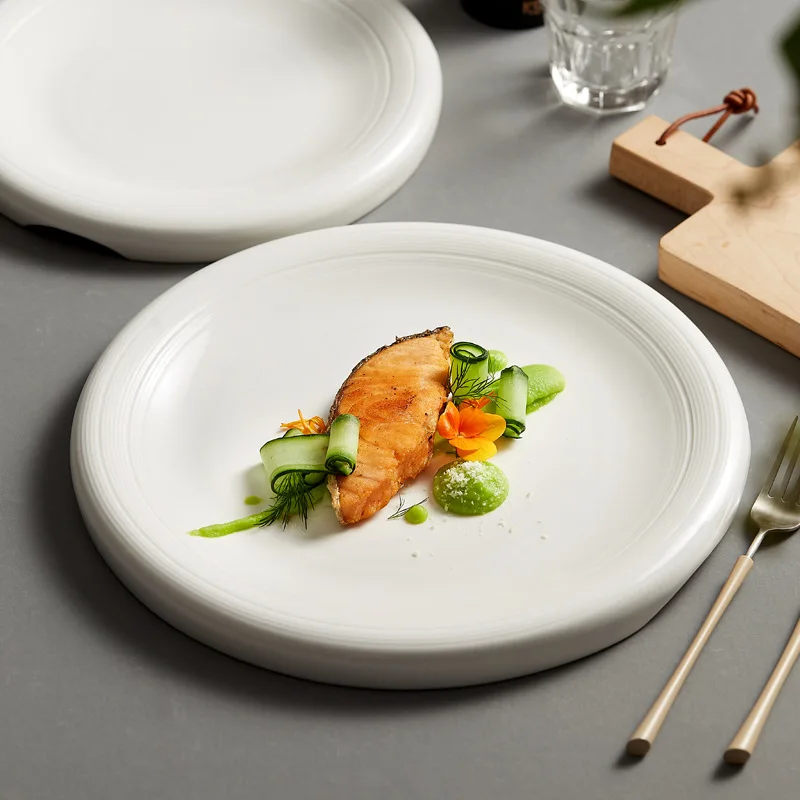 Luxury Hot Sale Plates White Ceramic Dinnerware Restaurant Ceramic Plates & Dishes