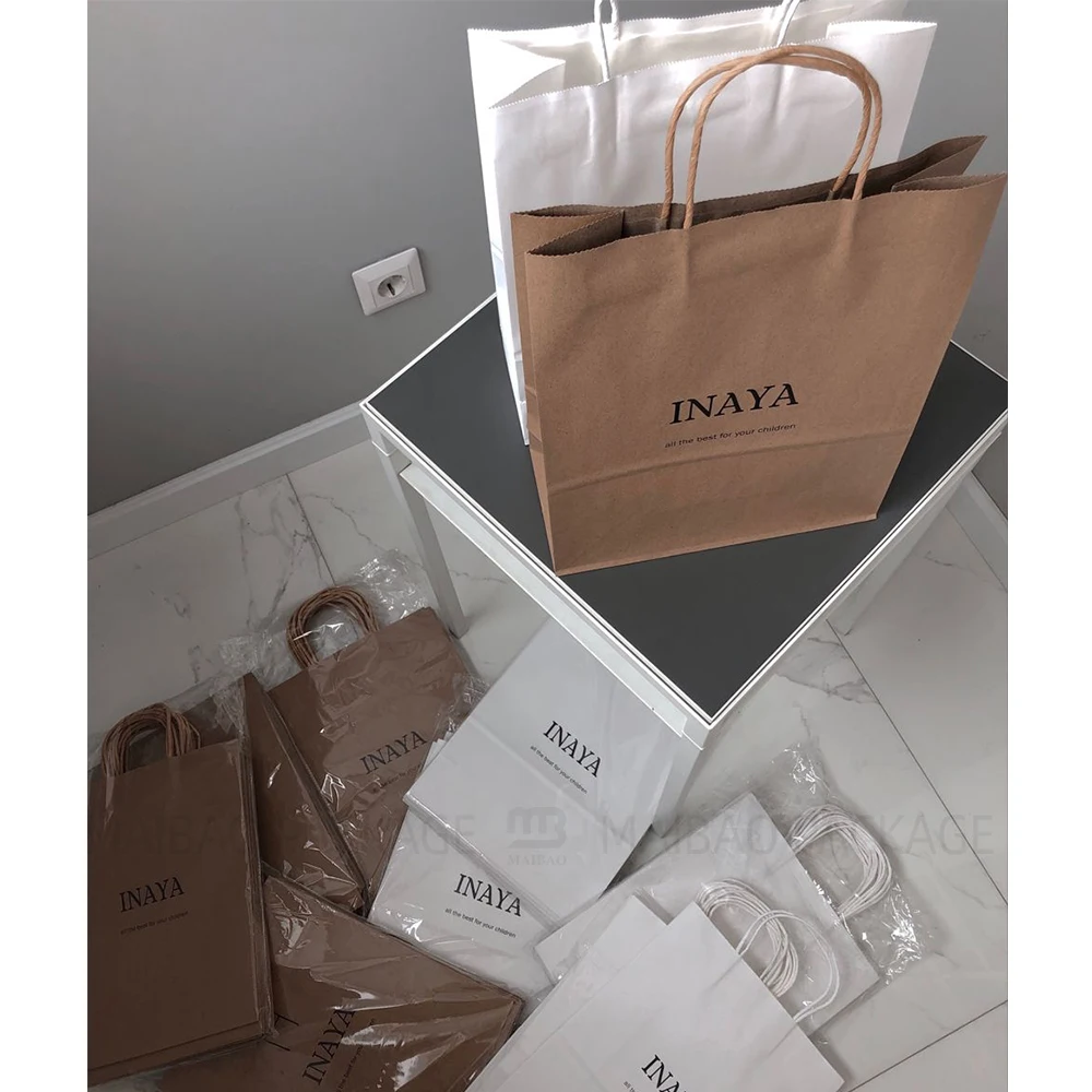 Бумажные пакеты на заказ, оптовая продажа, переработанная одежда, подарочная упаковка для покупок, сумочка, бумажный пакет цвета хаки, бумажные пакеты на заказ для бизнеса