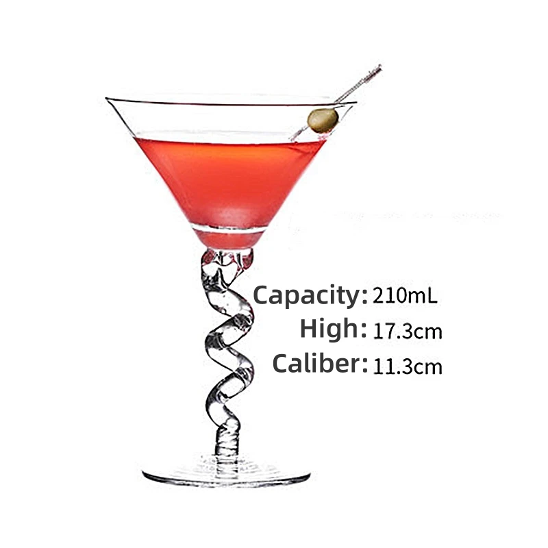 Factory Wholesale Price Creative Glass Cocktail Cup Martini Goblet Champagne Cup Personalized Bar Cup