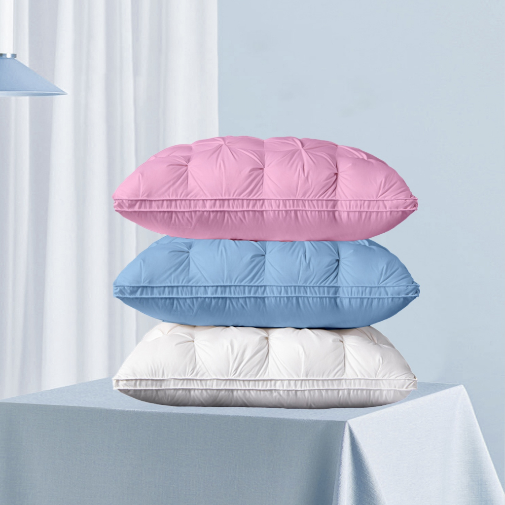 Подушки из натурального пера King/Queen Goose, моющиеся, высокоэластичные, бархатные, с перьями, витая подушка для отеля, дома