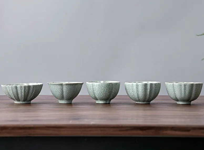 Ceramic Tea Set Ru Kiln Master Cup Tea Bowl Ru Porcelain Open Piece Can Raise Kung Fu Tea Cup