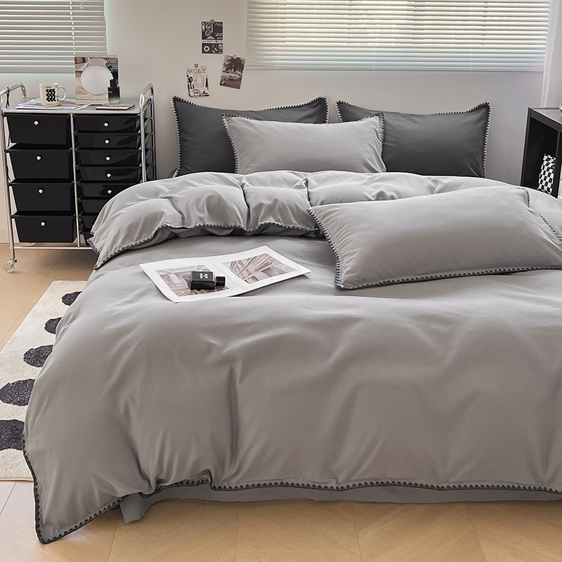 Queen Size 4 Pieces Πολυτελές μαλακό σετ κρεβατιού για όλες τις εποχές Σετ κλινοσκεπασμάτων Σεντόνια Μαξιλαροθήκες και σαμαράκια