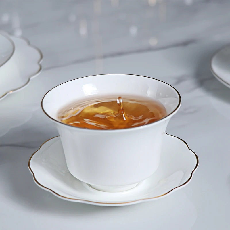 Классическая кофейная чашка из костяного фарфора с золотой ручкой, чашка для эспрессо из костяного фарфора, белый цвет, чашки для кафе и блюдце, набор посуды из костяного фарфора