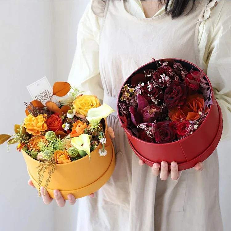 Высокое качество, черное золото, мрамор, квадратная трубка, круглая круглая роза, дисплей с длинным стеблем, цветочная коробка, жесткая картонная бумажная коробка