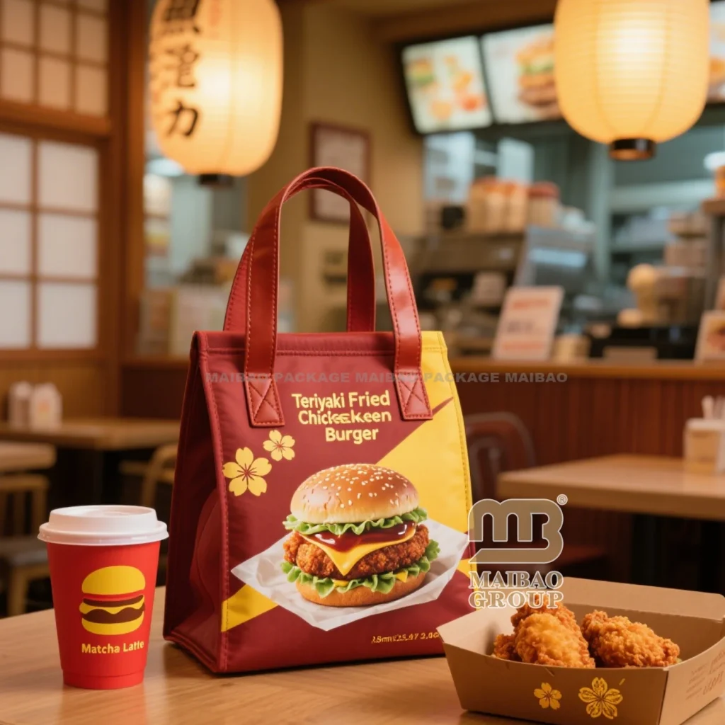 Многоразовая нетканая алюминиевая изолированная сумка-тоут для кофе, торта, пекарни, доставки еды, сумка-холодильник, изготовленная на заказ эко-сумка для обеда с логотипом