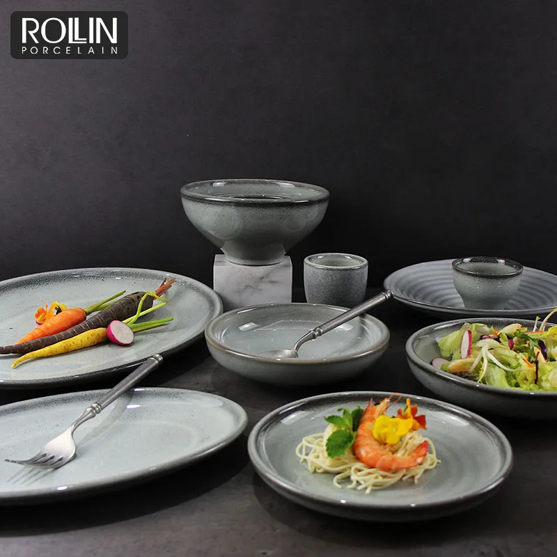 Прямая оптовая продажа с фабрики, овальные тарелки для отелей, обеденные тарелки для отелей и ресторанов