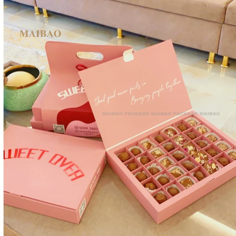 Оптовая торговля нестандартной конструкции большая одноразовая коробка для послеобеденного чая из крафт-бумаги, перерабатываемая упаковка для десертов и закусок для печенья