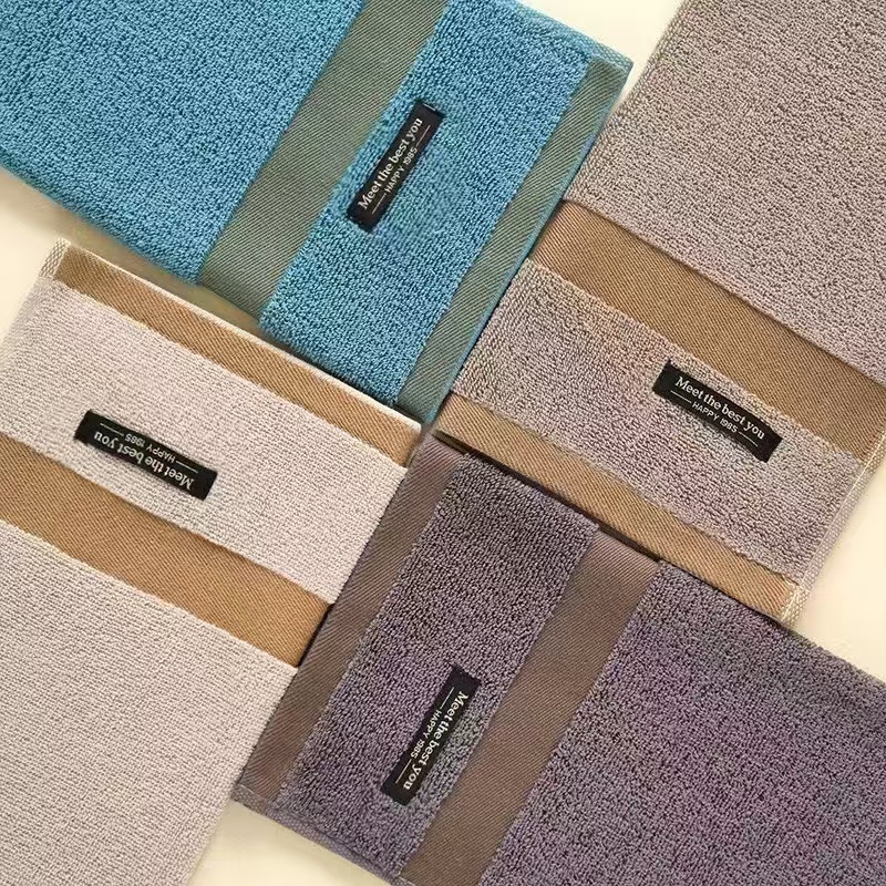 Мягкие полотенца для лица, банное полотенце из 100% хлопка, прочное спортивное полотенце для спортзала с персонализированным тканым логотипом