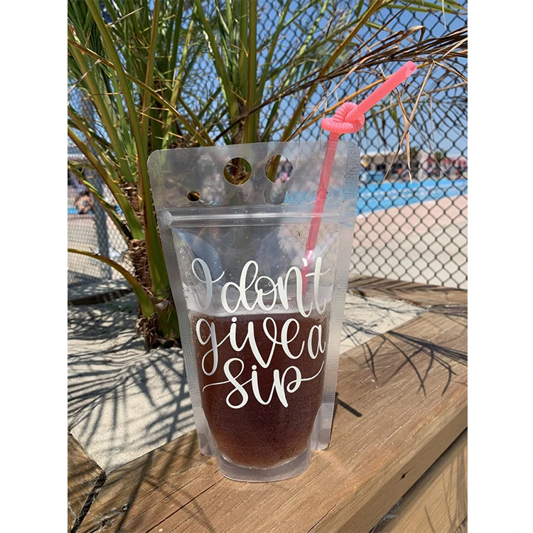 Индивидуальные биоразлагаемые пакеты для чистой воды, жидких пищевых продуктов, напитков, одноразовые пластиковые пакеты для сока, пакеты с отверстием для соломы