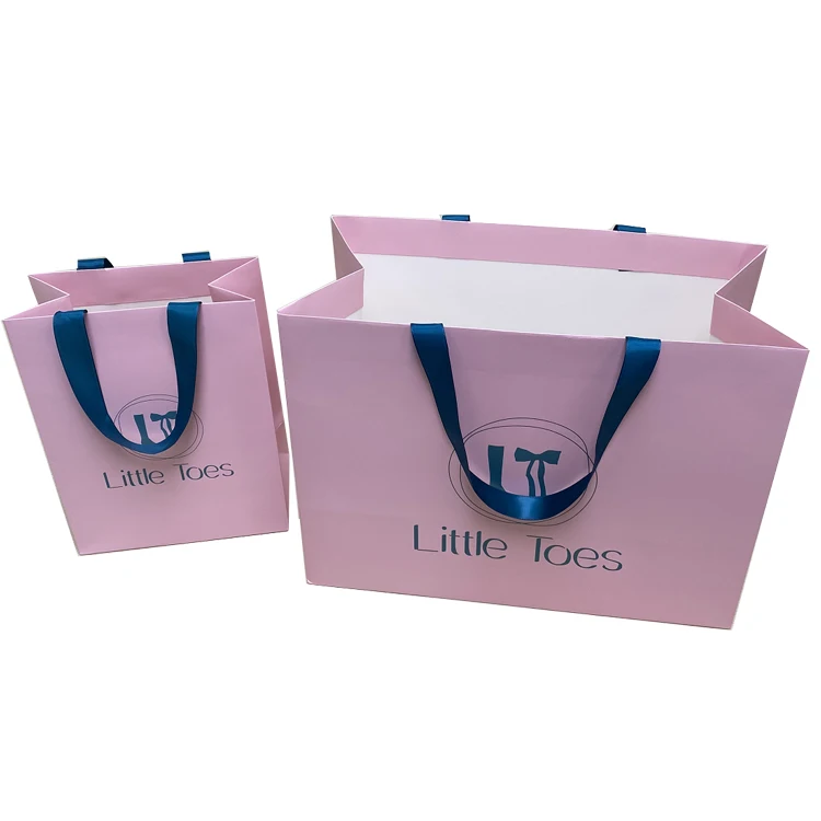 Оптовая торговля синий сверхмощный корсет бюстгальтер нижнее белье одежда розничная торговля упаковка упаковка на заказ роскошные бумажные пакеты с ручками