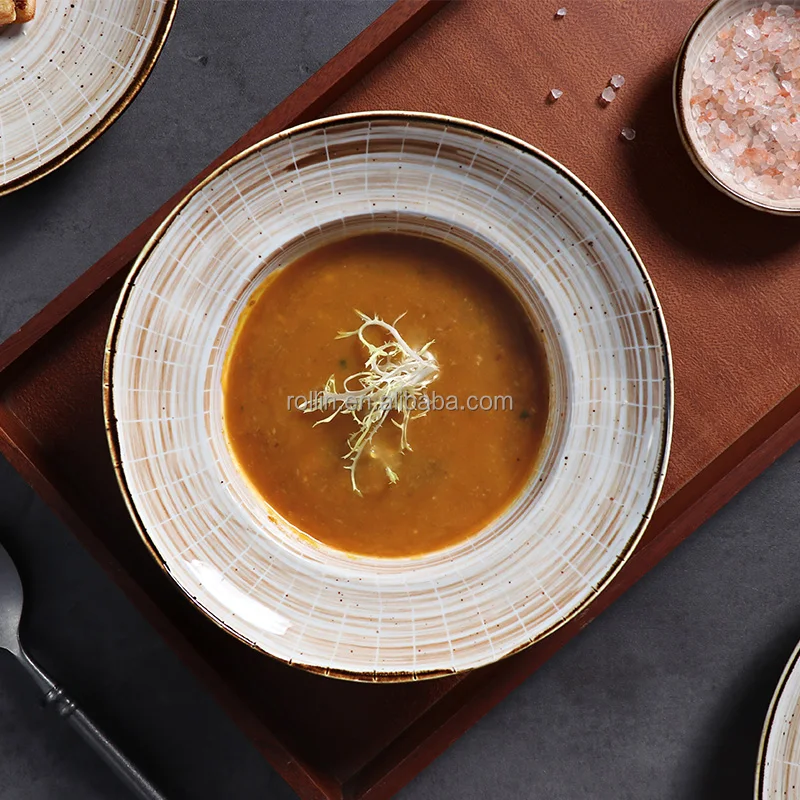 Фарфоровые новые цветные наборы посуды, обеденные тарелки, керамические тарелки для банкетов и ресторанов